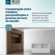 Comparação entre módulos personalizados e prontos na hora de decidir