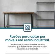 Razões para optar por móveis em estilo industrial