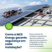 Como a MCE Energy garante segurança em cada instalação?