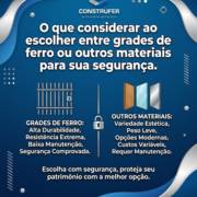 O que considerar ao escolher entre grades de ferro ou outros materiais para sua segurança.