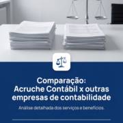Comparação: Acruche Contábil x outras empresas de contabilidade