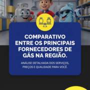 Comparativo entre os principais fornecedores de gás na região