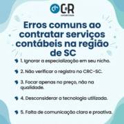 Erros comuns ao contratar serviços contábeis na região de SC