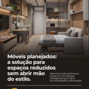 Móveis planejados: a solução para espaços reduzidos sem abrir mão do estilo