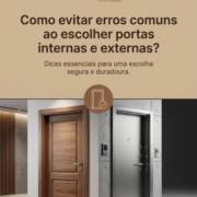 Como evitar erros comuns ao escolher portas internas e externas?