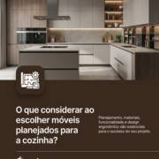 O que considerar ao escolher móveis planejados para a cozinha?