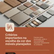 Critérios importantes na escolha da cor dos móveis planejados