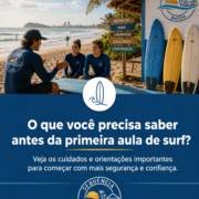 O que você precisa saber antes da primeira aula de surf?