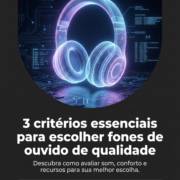 3 critérios essenciais para escolher fones de ouvido de qualidade