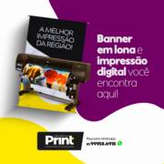 Banner em lona e impressão digital