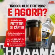 Fez a Troca de Óleo e Filtros? Agora Proteja Seu Carro com o Protetor de Cárter na JAN Escapamentos e Troca de Óleo em Mineiros!
