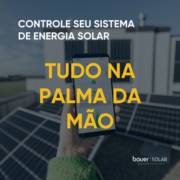 Constrole seu sistema de energia solar tudo na palma da mão.