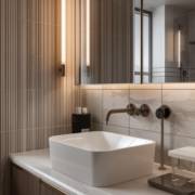 Este é um projeto residencial de 83 m², localizado na zona norte de São Paulo: equilíbrio entre funcionalidade e elegância contemporânea