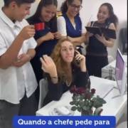 Quando a chefe pede para começar a organizar a festa de confraternização