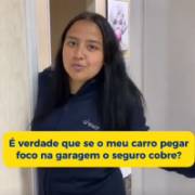 Se o seu carro pegar fogo dentro da garagem, o seguro cobre?