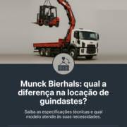 Munck Bierhals: qual a diferença na locação de guindastes?