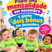 Matricule seu Pequeno na Escola Harmonia e Ganhe 2 Bônus!