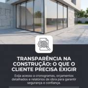 Transparência Na Construção: O Que O Cliente Precisa Exigir