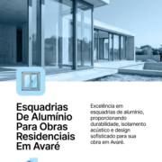 Esquadrias De Alumínio Para Obras Residenciais Em Avaré