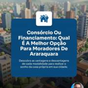 Consórcio Ou Financiamento: Qual É A Melhor Opção Para Moradores De Araraquara