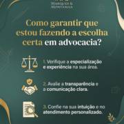 Como garantir que estou fazendo a escolha certa em advocacia?
