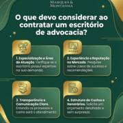 O que devo considerar ao contratar um escritório de advocacia?