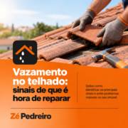 Vazamento no telhado: sinais de que é hora de reparar