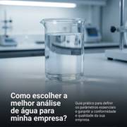 Como escolher a melhor análise de água para minha empresa?