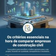 Os critérios essenciais na hora de comparar empresas de construção civil