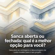 Sanca aberta ou fechada: qual é a melhor opção para você?