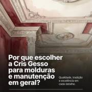 Por que escolher a Cris Gesso para molduras e manutenção em geral?