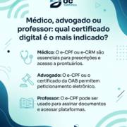 Médico, advogado ou professor: qual certificado digital é o mais indicado?