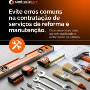 Evite erros comuns na contratação de serviços de reforma e manutenção