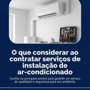 O que considerar ao contratar serviços de instalação de ar-condicionado