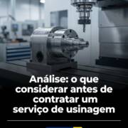 Análise: o que considerar antes de contratar um serviço de usinagem