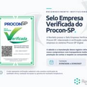 Revitaliz passa a contar com o Selo Empresa Verificada do Procon-SP