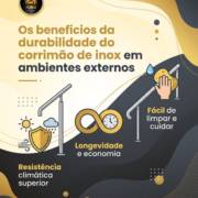 Os benefícios da durabilidade do corrimão de inox em ambientes externos