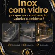 Inox com vidro: por que essa combinação valoriza o ambiente?