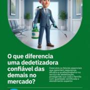 O que diferencia uma dedetizadora confiável das demais no mercado?