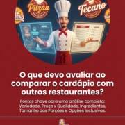 O que devo avaliar ao comparar o cardápio com outros restaurantes?
