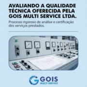 Avaliando a qualidade técnica oferecida pela Gois Multi Service Ltda.