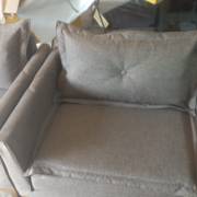 Poltronas em linho grafite