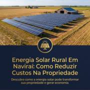Energia Solar Rural Em Naviraí: Como Reduzir Custos Na Propriedade
