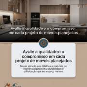Avalie a qualidade e o compromisso em cada projeto de móveis planejados