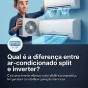 Qual é a diferença entre ar-condicionado split e inverter?