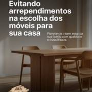 Evitando arrependimentos na escolha dos móveis para sua casa
