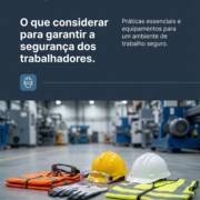 O que considerar para garantir a segurança dos trabalhadores