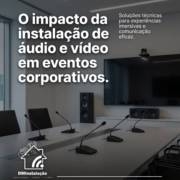 O impacto da instalação de áudio e vídeo em eventos corporativos