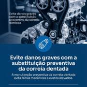 Evite danos graves com a substituição preventiva da correia dentada