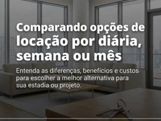 Comparando opções de locação por diária, semana ou mês
